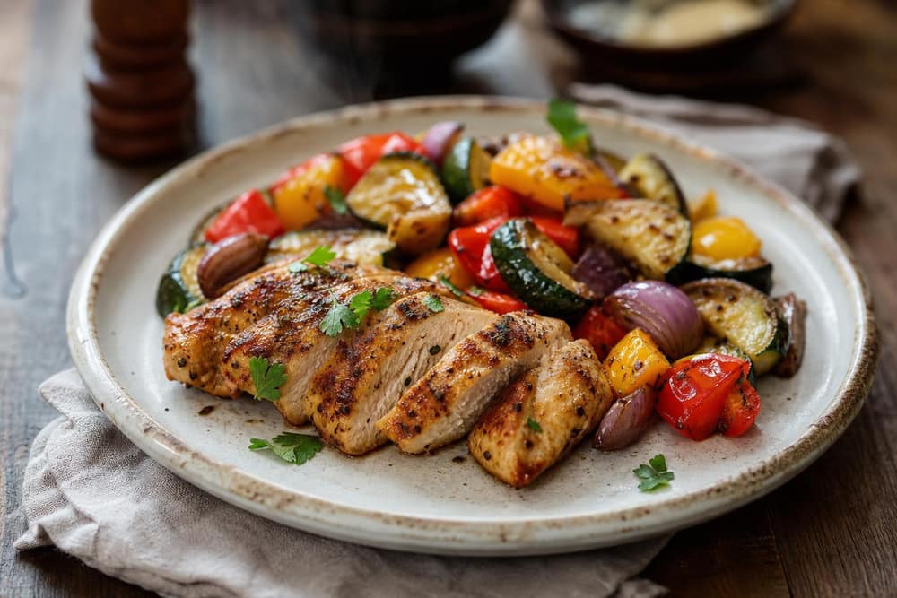 Airfryer kipfilet met groente