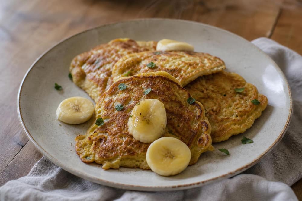 Banaan-ei-pannenkoekjes met twee ingrediënten