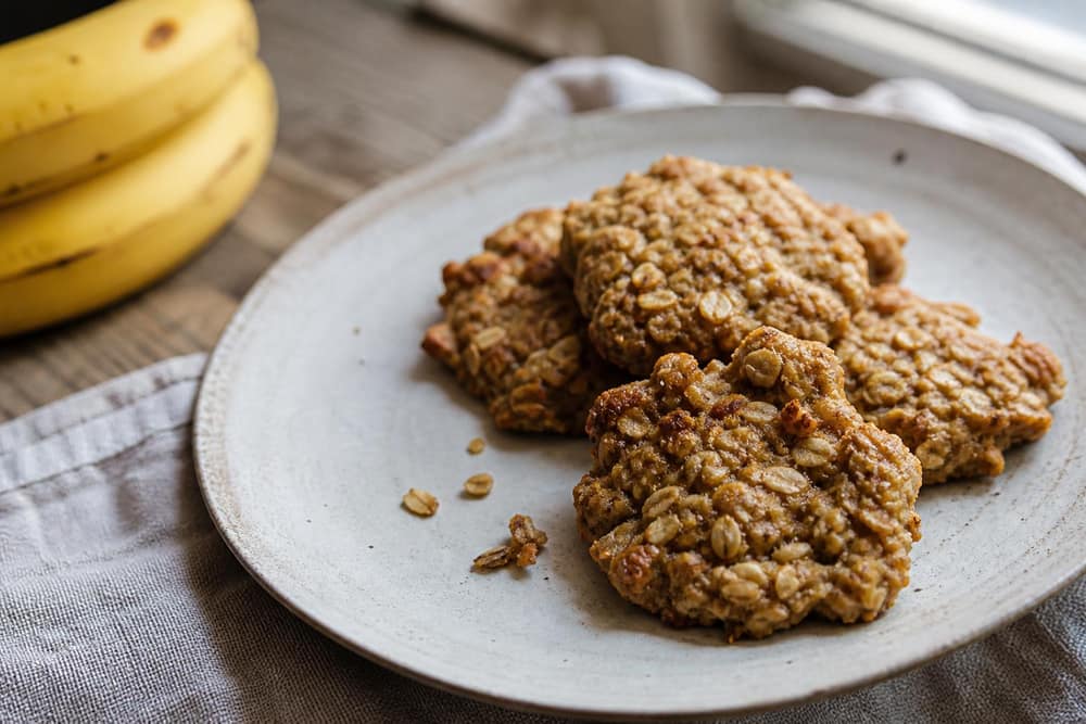 Bananen-havermoutkoekjes met drie ingrediënten