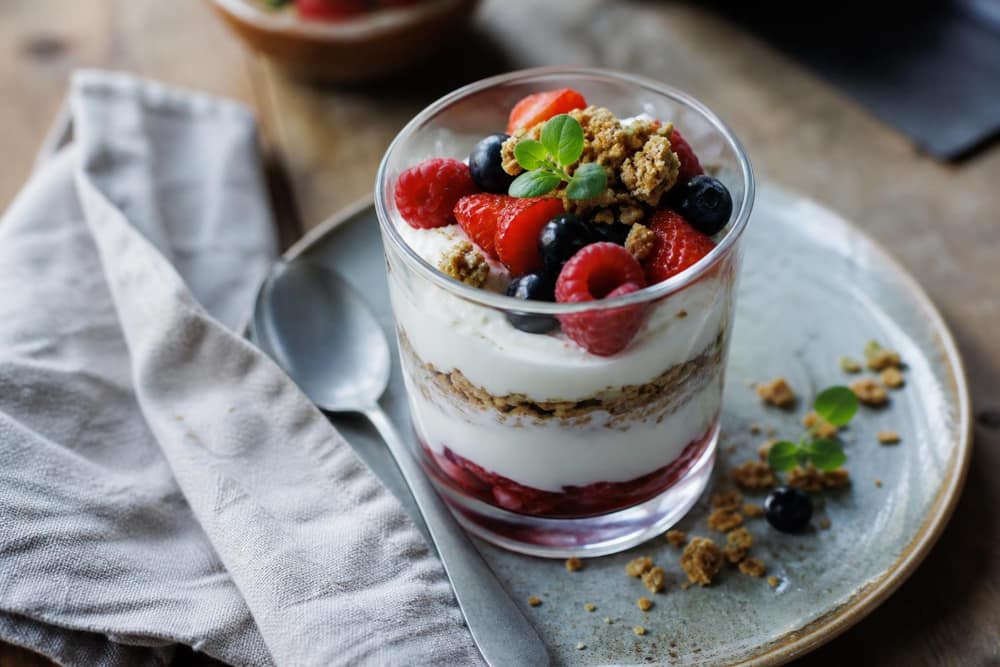 Bessen-yoghurtparfait