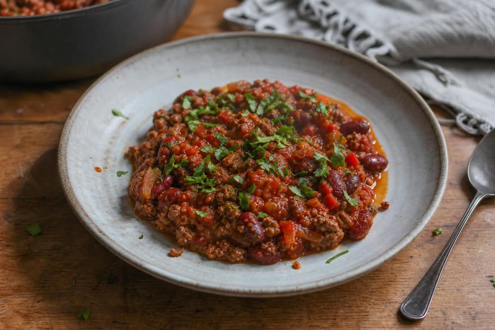 Meal prep chili con carne