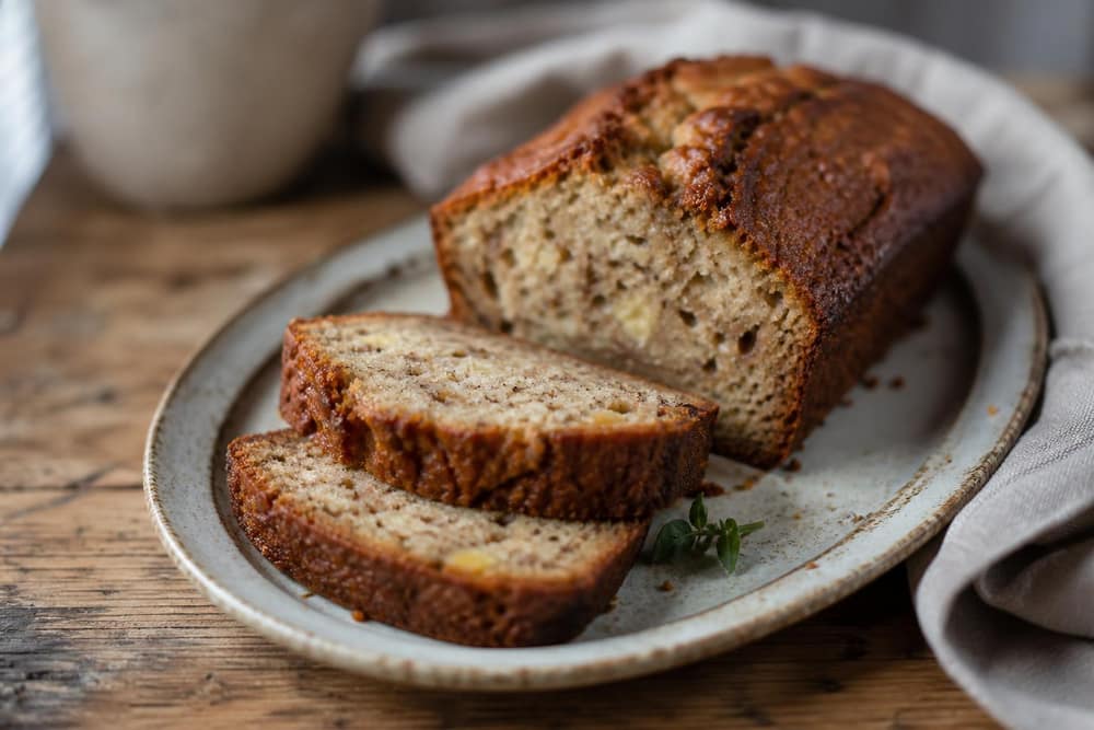 Suikervrij bananenbrood