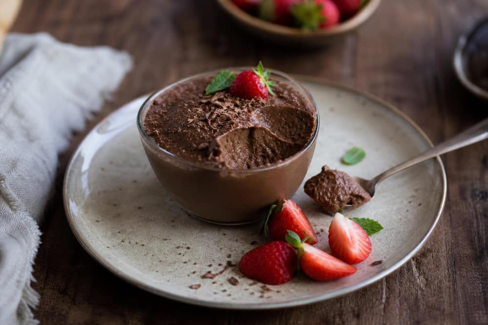 Vegan chocolademousse van avocado